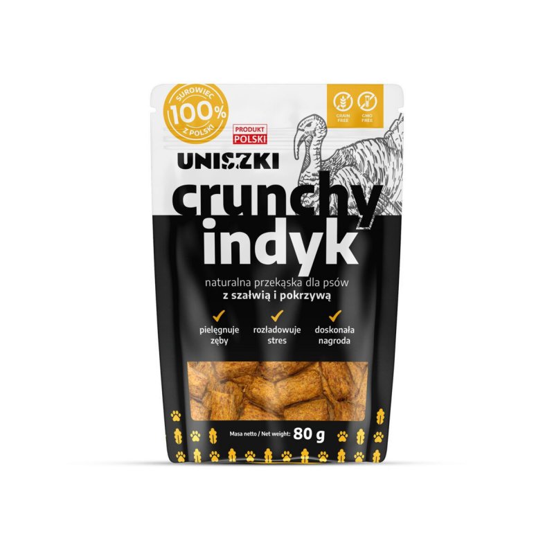Uniszki Crunchy indyk 80g.
