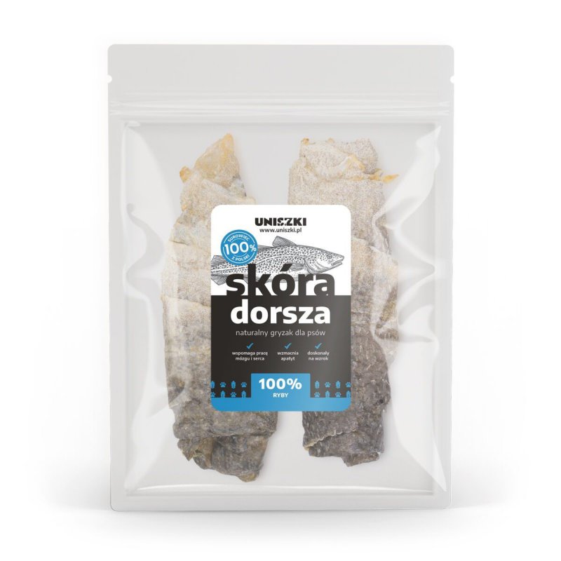 Uniszki skóra z dorsza 100g
