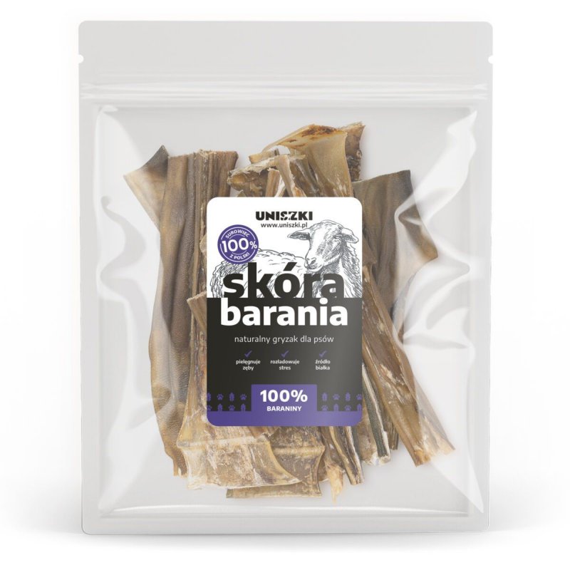 Uniszki skóra barania 100g