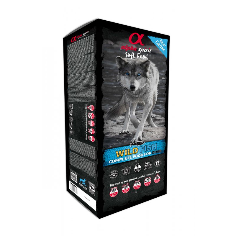 Alpha Spirit Karma Miękka Wild Fish 9 kg tacki 45 x 200 g