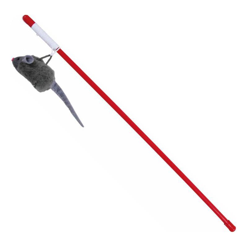 TRIXIE wędka z piszczącą myszką 47cm