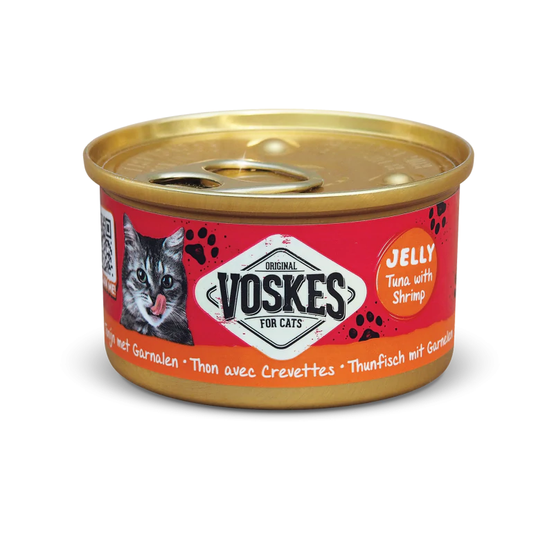 VOSKES tuńczyk z krewetką w galaretce 85g