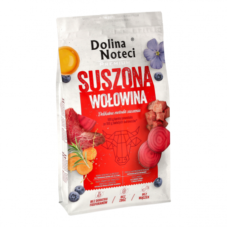 Dolina Noteci Premium suszona karma dla psów wołowina 9kg