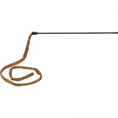 Wędka dla kota pluszowa taśma leopard 38 cm