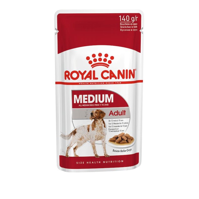 Royal Canin Medium Adult kawałki w sosie 140g