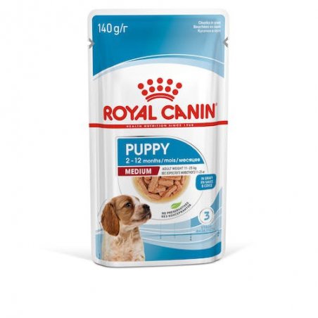 Royal Canin Medium Puppy kawałki w sosie 140g
