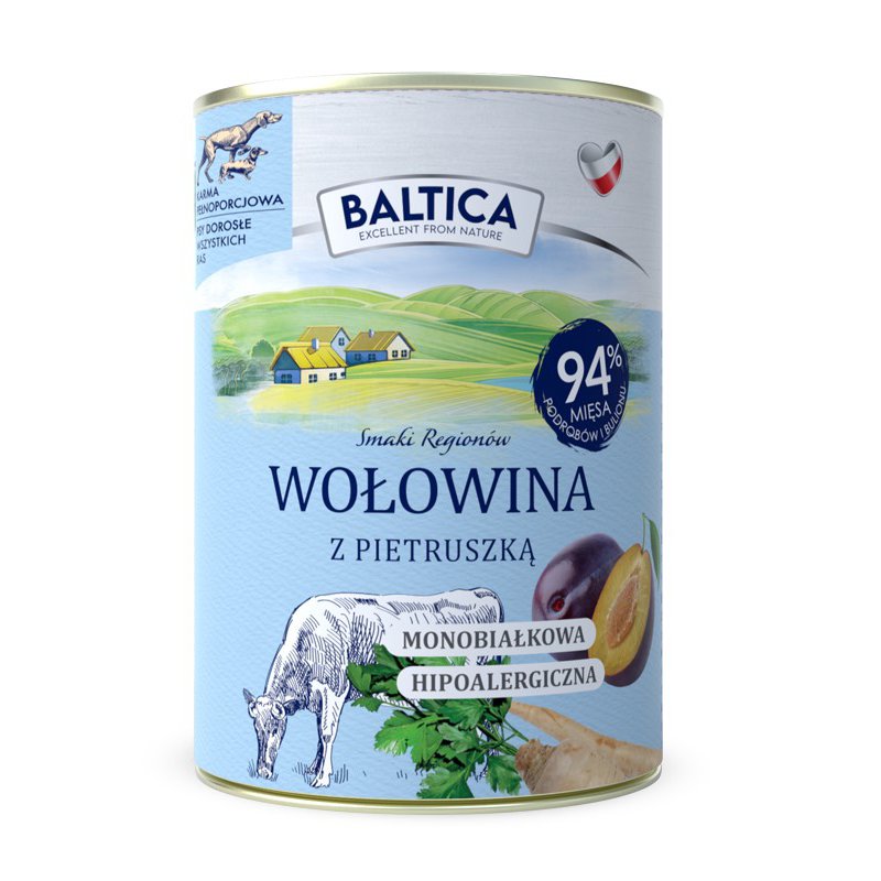 BALTICA KARMA MOKRA WOŁOWINA Z PIETRUSZKĄ 400G
