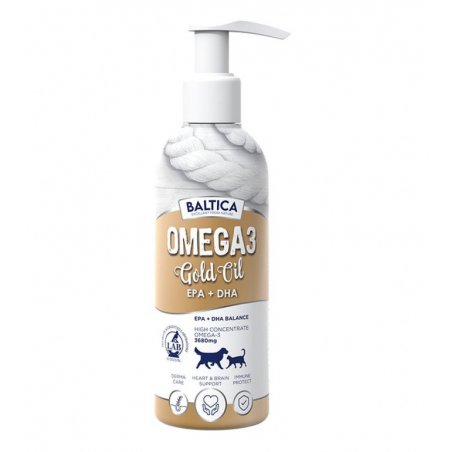 BALTICA OLEJ OMEGA3 DLA PSÓW I KOTÓW GOLD OIL 200 ML