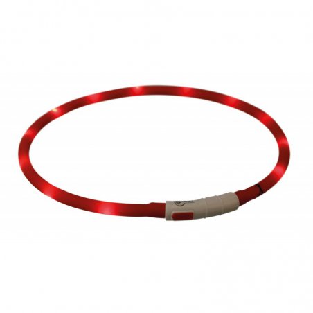 TRIXIE ŚWIECĄCA OBROŻA LED 10-70 CM CZERWONA-3921