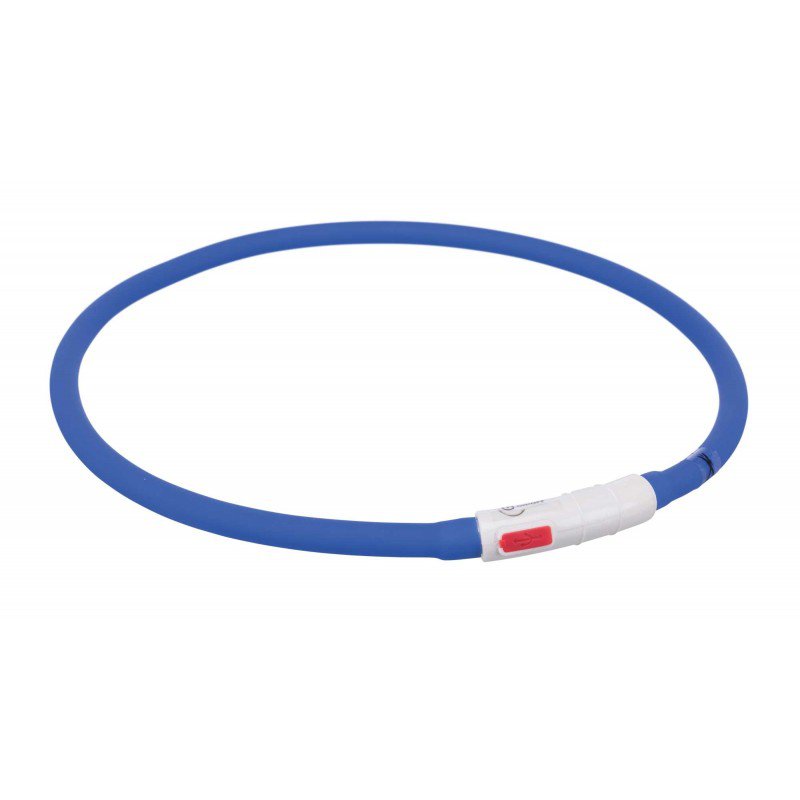 TRIXIE ŚWIECĄCA OBROŻA LED 10-70 CM NIEBIESKA