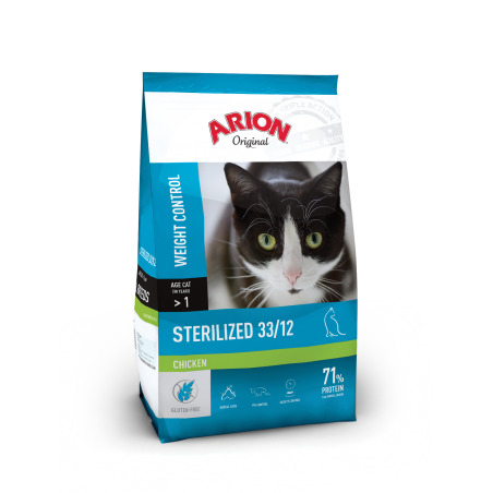 Arion Original Cat Steril Chicken - Karma dla kotów po zabiegu sterylizacji i kastracji 7,5 kg