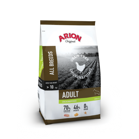 Arion Adult Grain Free – chicken & potato 12 kg