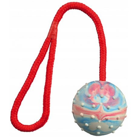TRIXIE piłka z gumy naturalnej na sznurku, śr. 6cm/30cm.-4173