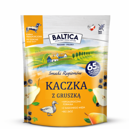 Baltica karma sucha dla psów kaczka z gruszką małe rasy 1KG