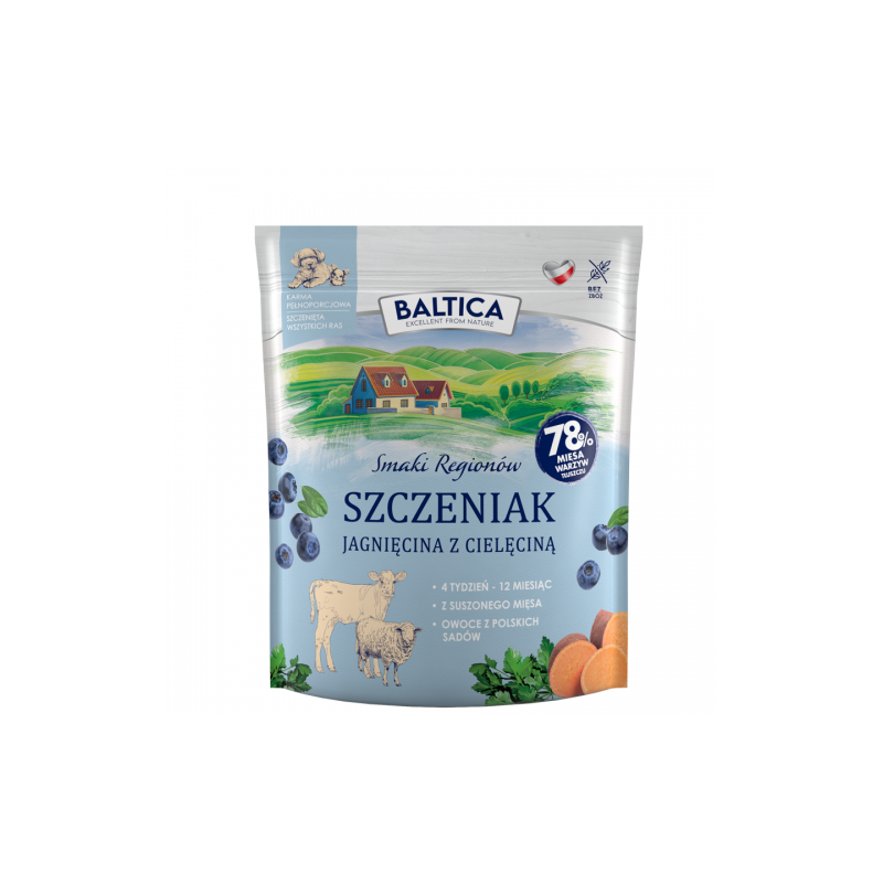 Baltica karma dla szczeniąt jagnięcina z cielęciną dla wszystkich ras 1KG