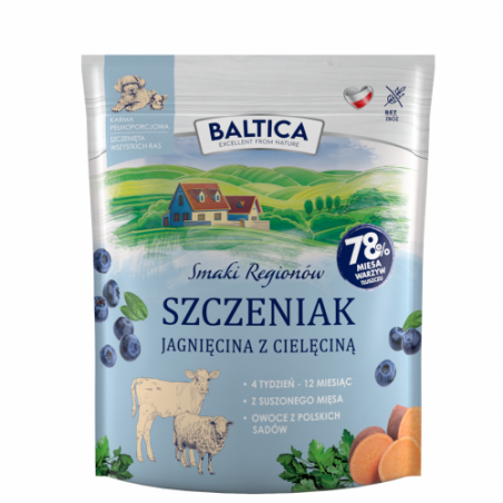 Baltica karma dla szczeniąt jagnięcina z cielęciną dla wszystkich ras 1KG