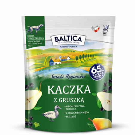 Baltica karma sucha kaczka z gruszką średnie i duże rasy 1kg