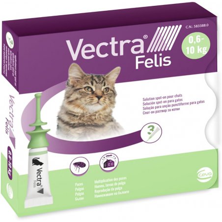 Ceva Vectra Felis 0,6-10KG krople na pchły i kleszcze dla kotów