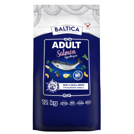 Baltica Adult Salmon Hypoallergenic 12 kg dla psów małych ras XS