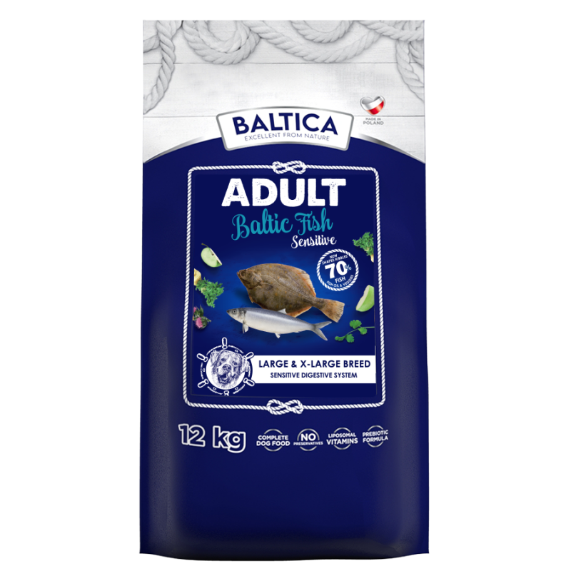 Baltica adult sensitive karma z rybami bałtyckimi dla dużych ras 12KG