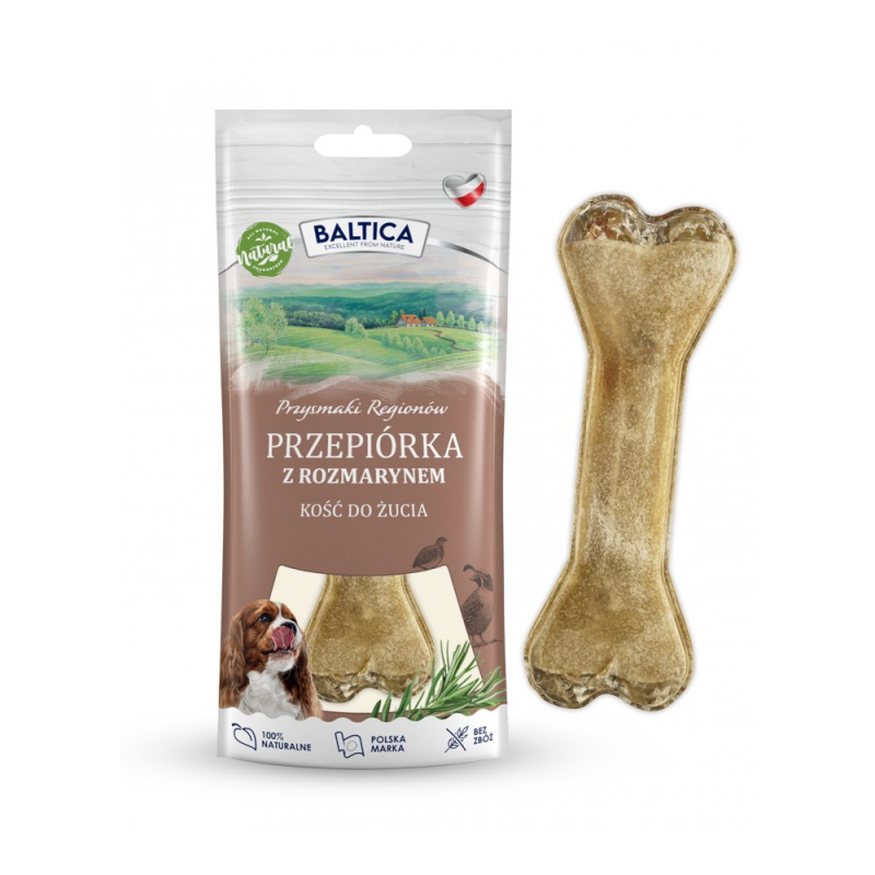 BalticaPets kość do żucia przepiórka z rozmarynem