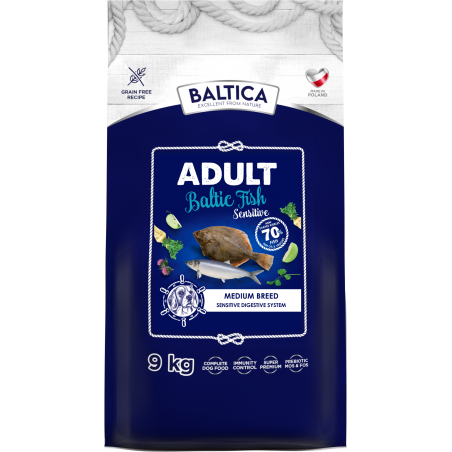 BalticPets Adult Sensitive Baltic Fish Medium Breed 9 KG