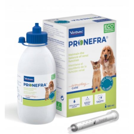 VIRBAC PRONEFRA 180 ML PREPARAT NA NIEWYDOLNOŚĆ NEREK DLA PSA I KOTA