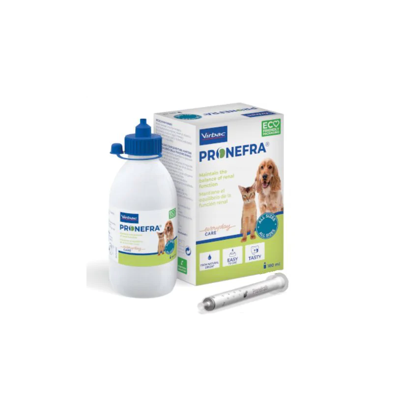 VIRBAC PRONEFRA 180 ML PREPARAT NA NIEWYDOLNOŚĆ NEREK DLA PSA I KOTA