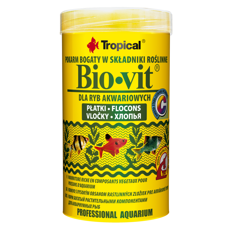 Tropical Bio-Vit płatki pokarm dla ryb wszystkożernych 250ml/50g