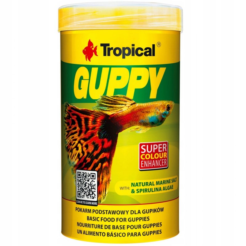 Tropical Guppy pokarm dla ryb żyworodnych 100ml/20g