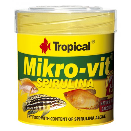 Tropical Mikro-Vit Spirulina pokarm dla narybku 50ml/32G