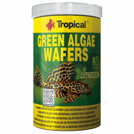 Tropical Green Algae Waffers pokarm z roślin i glonów 250ml/113g