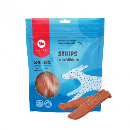 MACED STRIPS Z KRÓLIKIEM 500 G