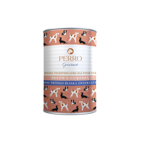 PERRO gourmet jeleń z cukinią 400g