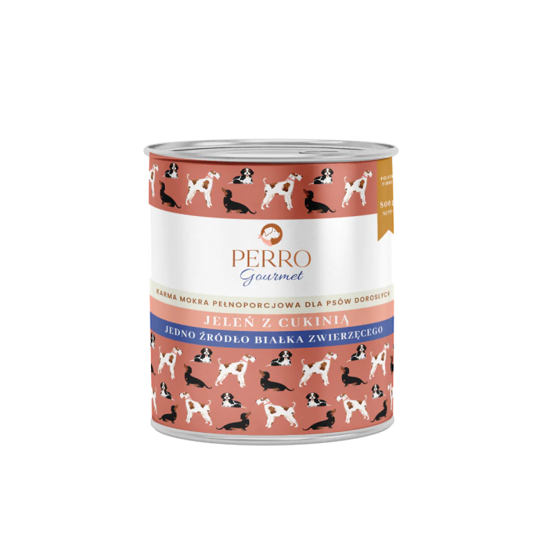 PERRO gourmet jeleń z cukinią 800g