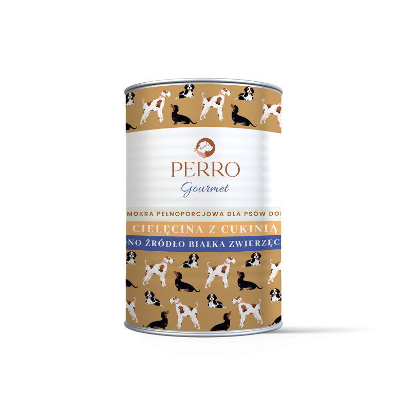 PERRO gourmet Cielęcina z cukinią 400g