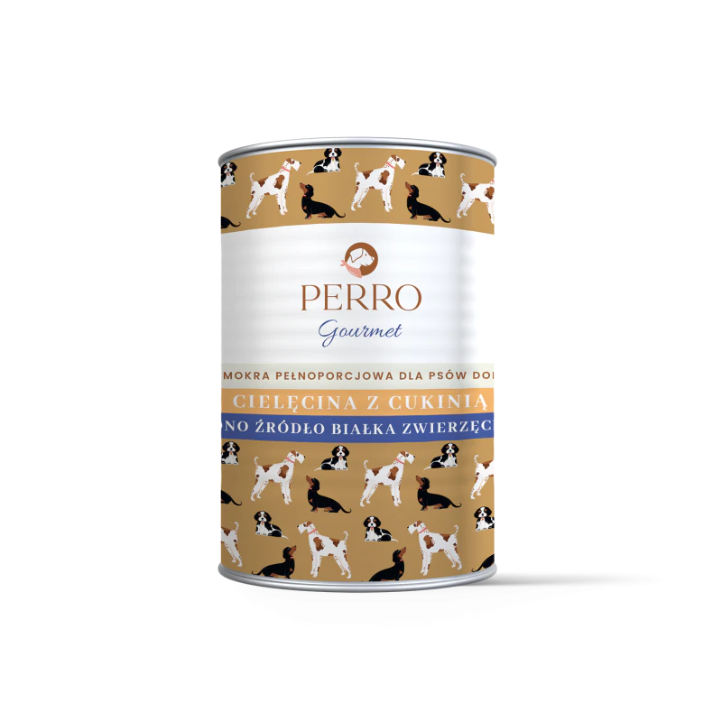 PERRO gourmet Cielęcina z cukinią 400g
