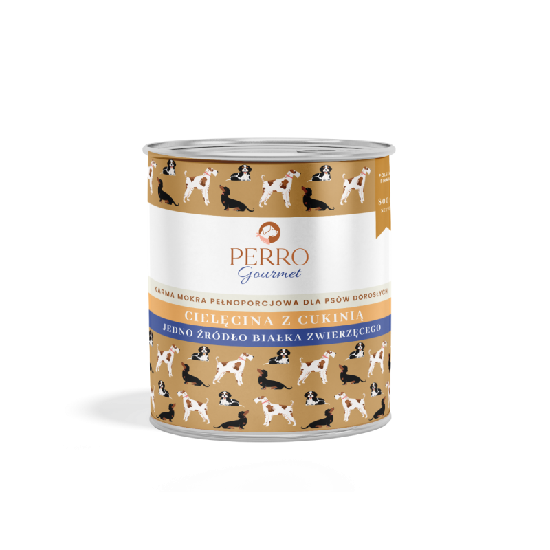 PERRO gourmet cielęcina z cukinią 800g