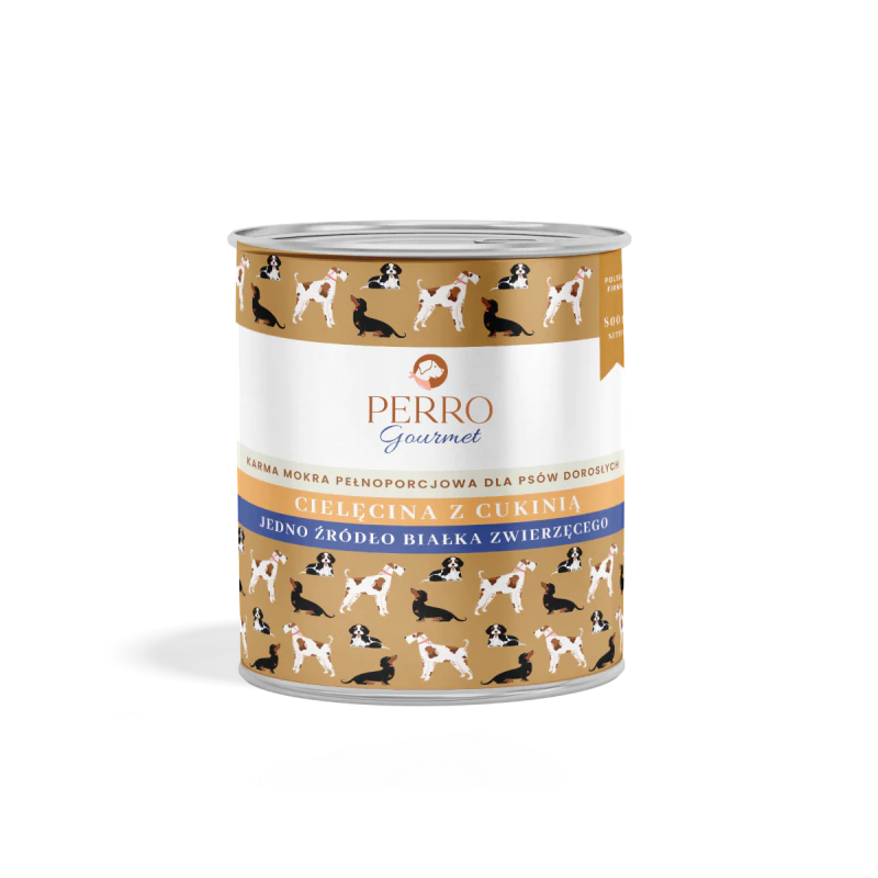 PERRO gourmet cielęcina z cukinią 800g