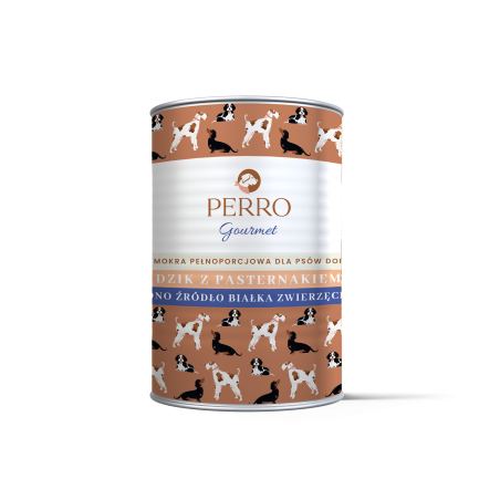PERRO gourmet dzik z pasternakiem 400 g