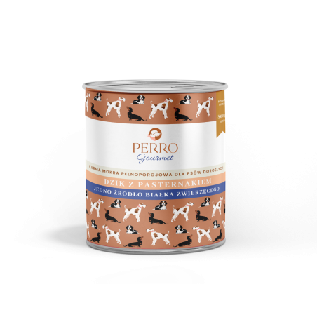 PERRO gourmet dzik z pasternakiem 800 g