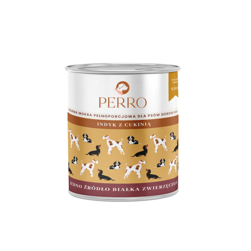 PERRO Indyk z cukinią 850 g