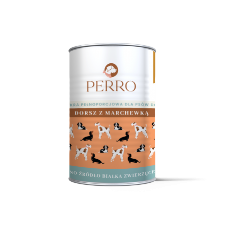 PERRO dorsz z marchewką 400 g