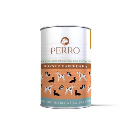 PERRO dorsz z marchewką 410 g