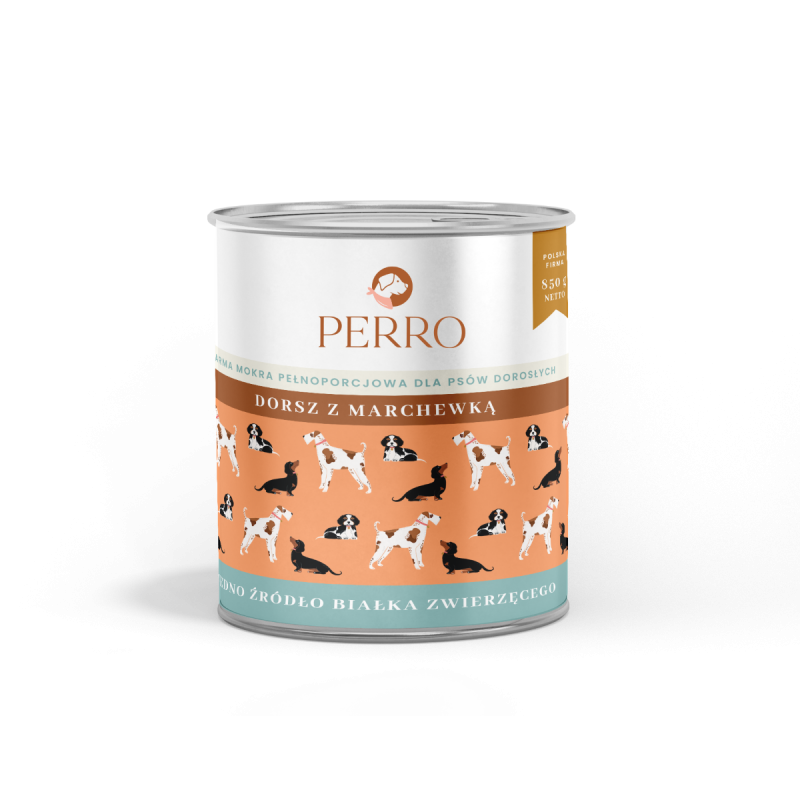 PERRO dorsz z marchewką 800 g