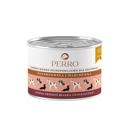 PERRO wieprzowina z marchewką dla szczeniąt 410 g