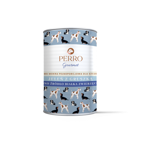 PERRO gourmet jeleń z gruszką dla szczeniąt 400 g
