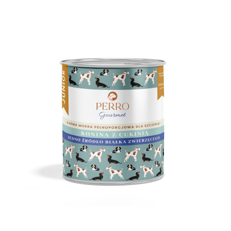 PERRO gourmet konina z cukinią dla szczeniąt 800 g