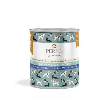 PERRO gourmet konina z cukinią dla szczeniąt 800 g