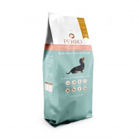 Perro karma sucha dla psa kaczka z batatami dla małych ras 3 kg